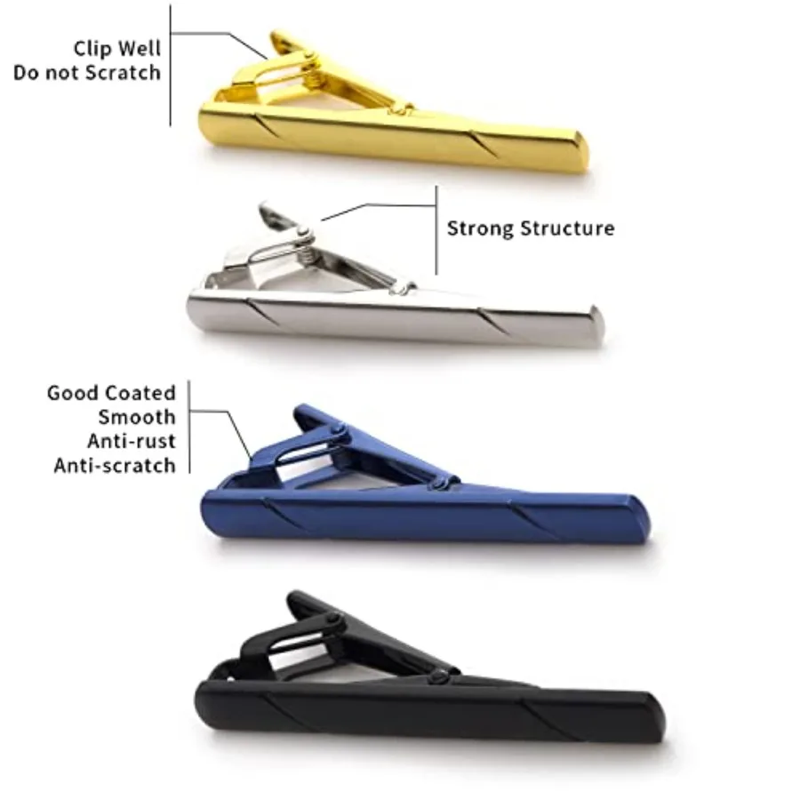 4Pcs Tie Clips For Men Tie Bar - đánh giá và giá Men'S Fashion Box