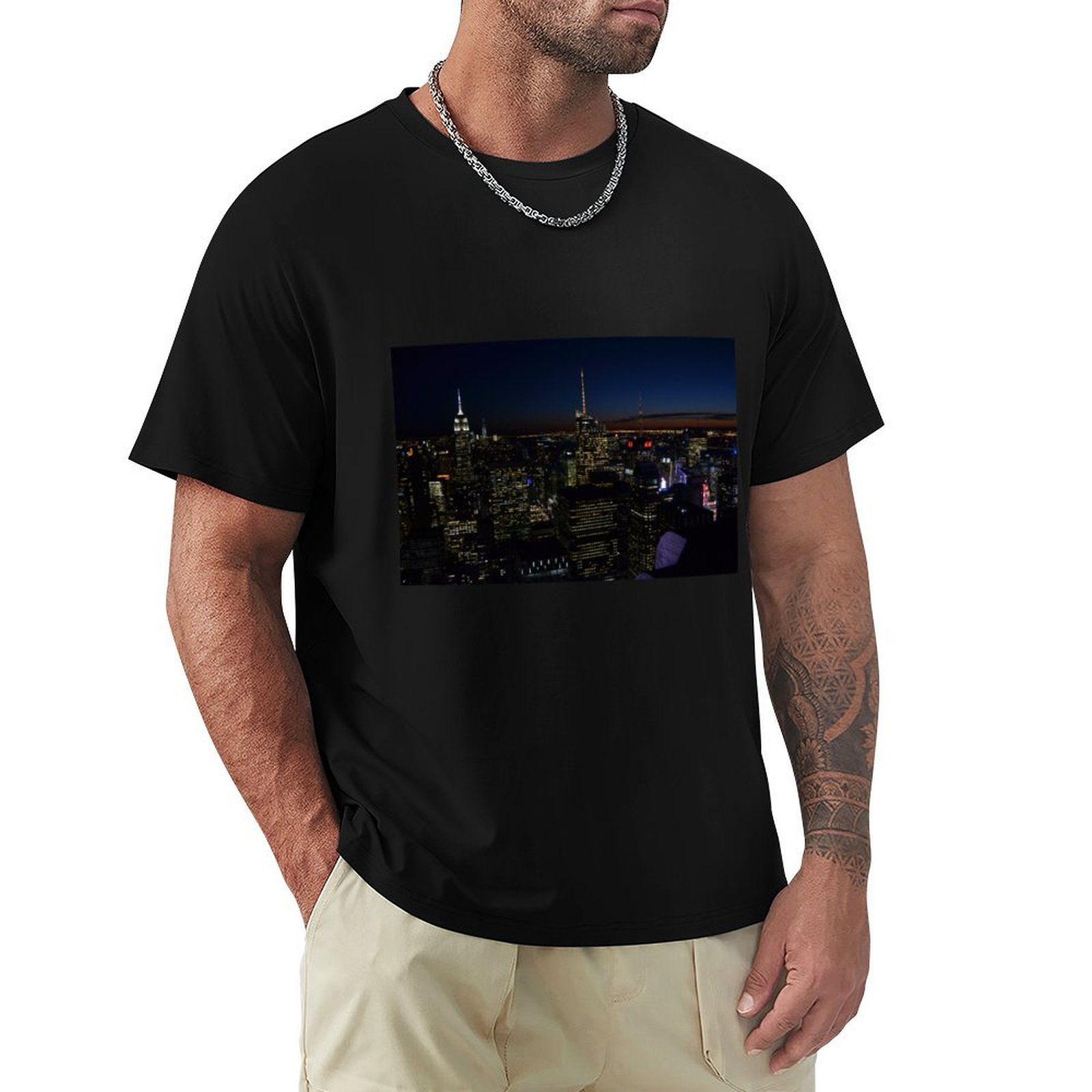 NYC by night T-Shirt Casual Fa - đánh giá và giá Men'S Fashion Nyc