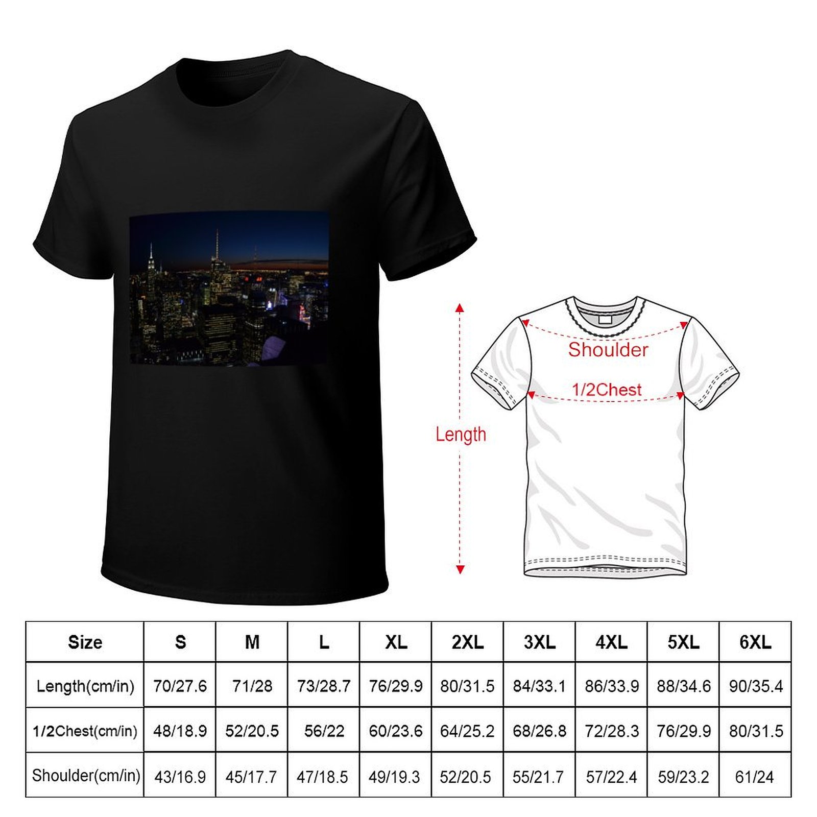 NYC by night T-Shirt Casual Fa - đánh giá và giá Men'S Fashion Nyc