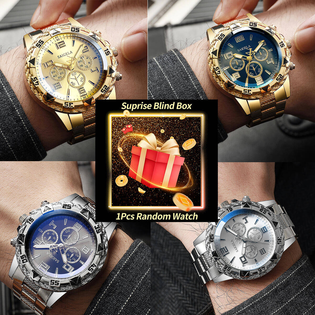 1PC Surprise Mystery Watch Bli - đánh giá và giá Men'S Fashion Box