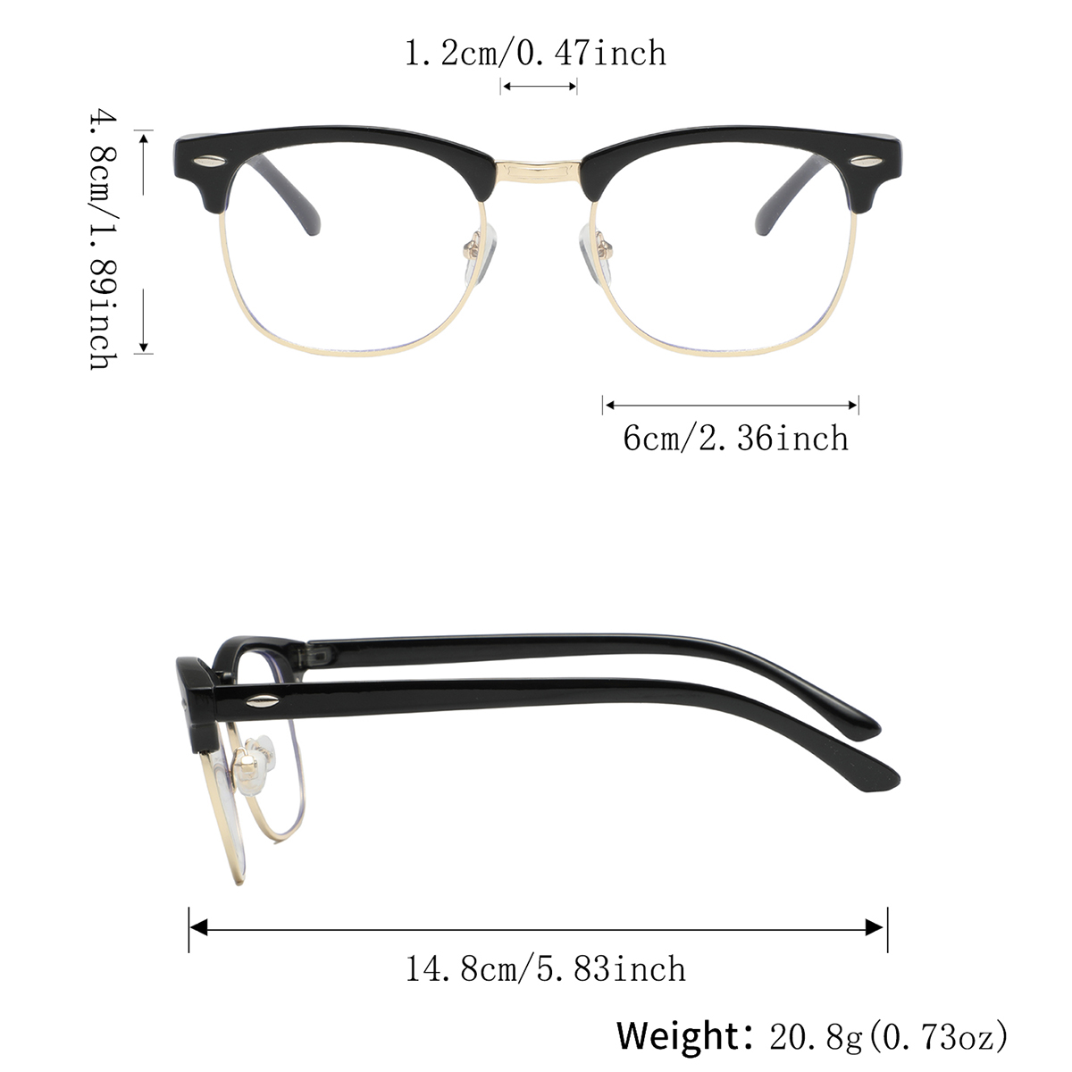 4 Pairs of Men's Metal Square  - đánh giá và giá Men'S Fashion Non Prescription Glasses