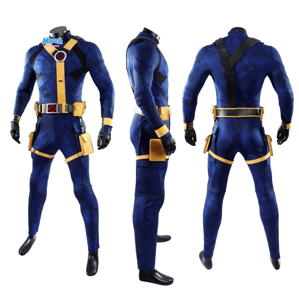 Scott Summers Cosplay Costume  - đánh giá và giá Mens Fashion Jumpsuit