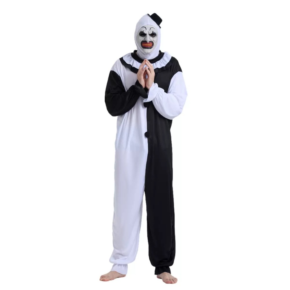 Terrifier Art Clown Joker Cosp - đánh giá và giá Mens Fashion Jumpsuit