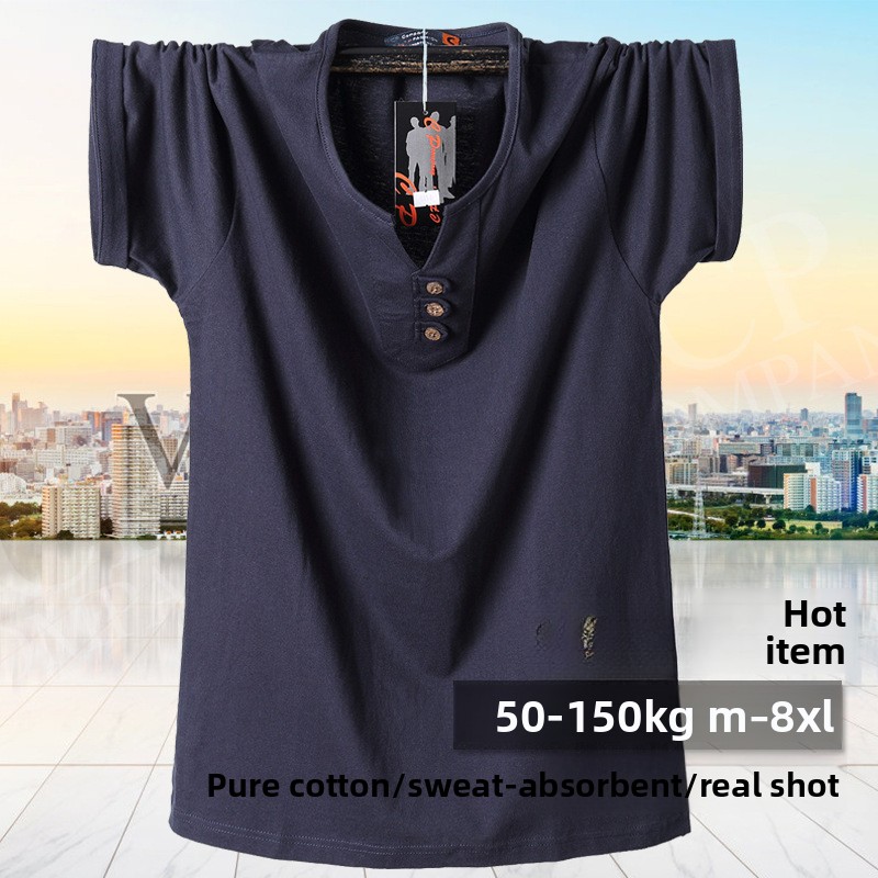 Áo thun nam QICHE cổ chữ V chấ - đánh giá và giá Men'S Fashion For Big Guys