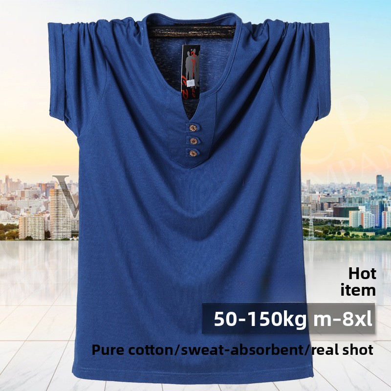 Áo thun nam QICHE cổ chữ V chấ - đánh giá và giá Men'S Fashion For Big Guys