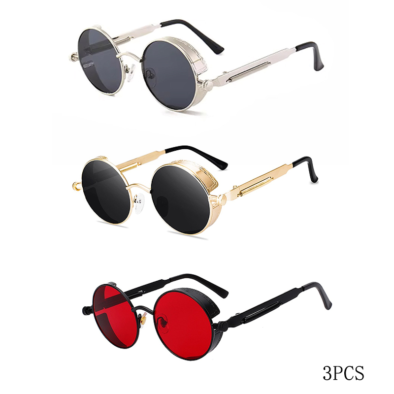 Classic High Quality Steampunk - đánh giá và giá Men'S Fashion Round Glasses