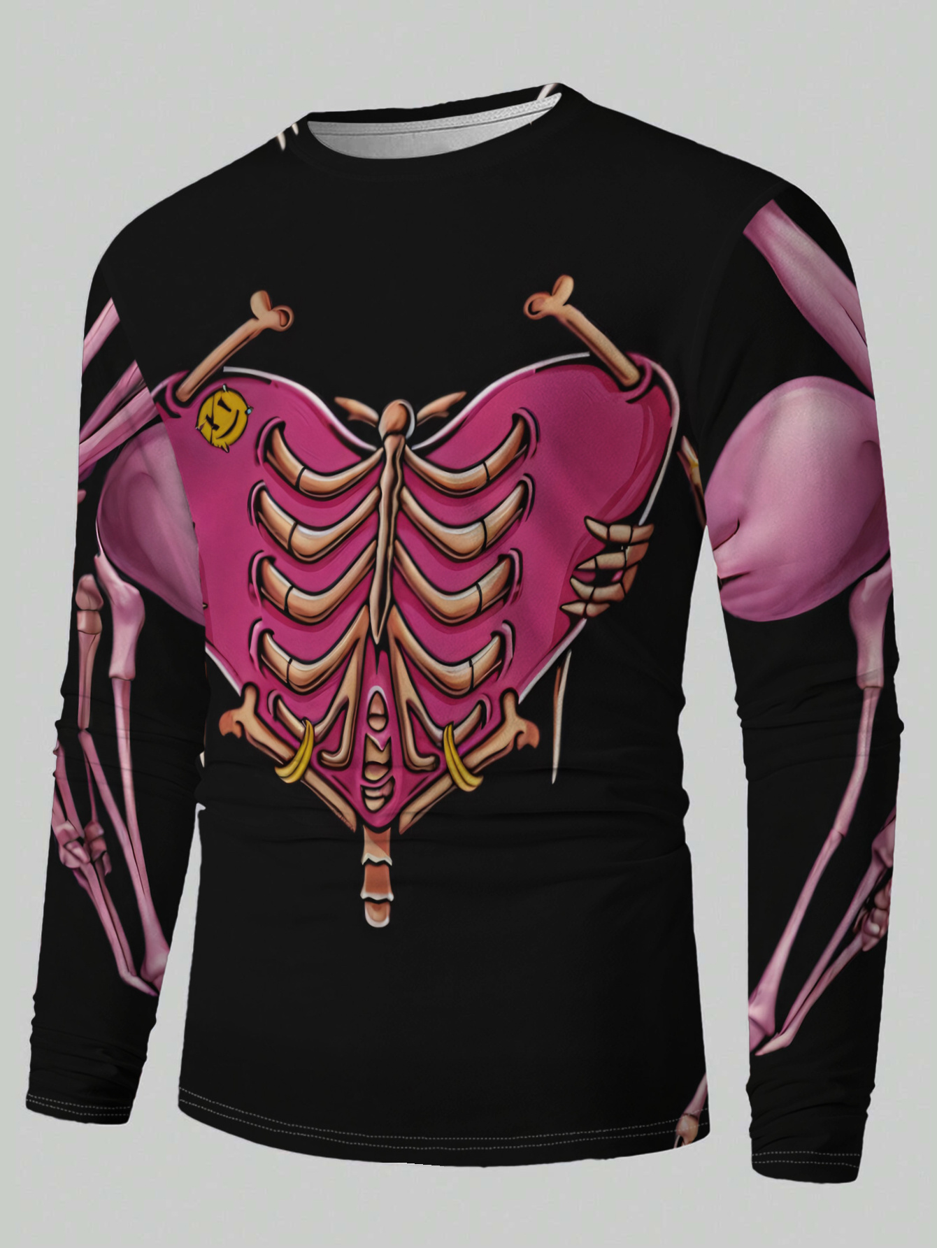 Men Long Sleeve T‑Shirt Pink H - đánh giá và giá Men'S Tops Fashion