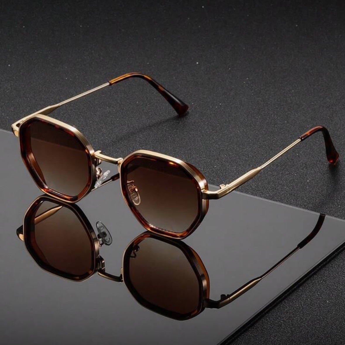 1 Pair Unisex Round Metal Fash - đánh giá và giá Men'S Fashion Round Glasses
